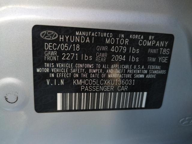 Photo 9 VIN: KMHC05LCXKU136031 - HYUNDAI IONIQ LIMI 