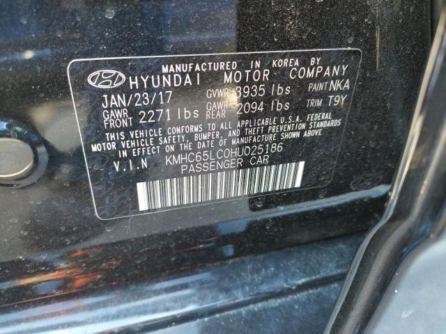 Photo 9 VIN: KMHC65LC0HU025186 - HYUNDAI IONIQ BLUE 