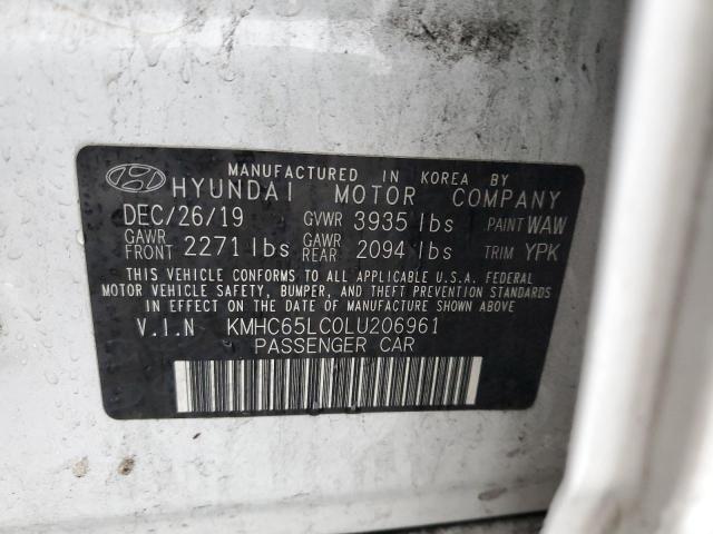 Photo 11 VIN: KMHC65LC0LU206961 - HYUNDAI IONIQ 