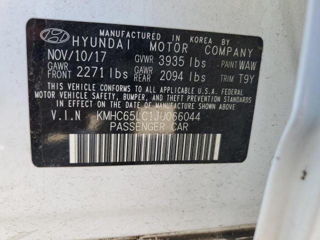 Photo 12 VIN: KMHC65LC1JU066044 - HYUNDAI IONIQ 