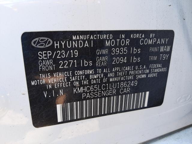 Photo 9 VIN: KMHC65LC1LU186249 - HYUNDAI IONIQ BLUE 