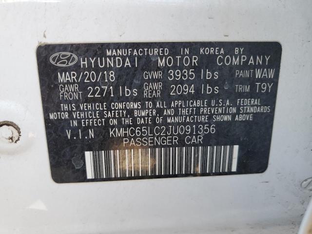 Photo 11 VIN: KMHC65LC2JU091356 - HYUNDAI IONIQ 