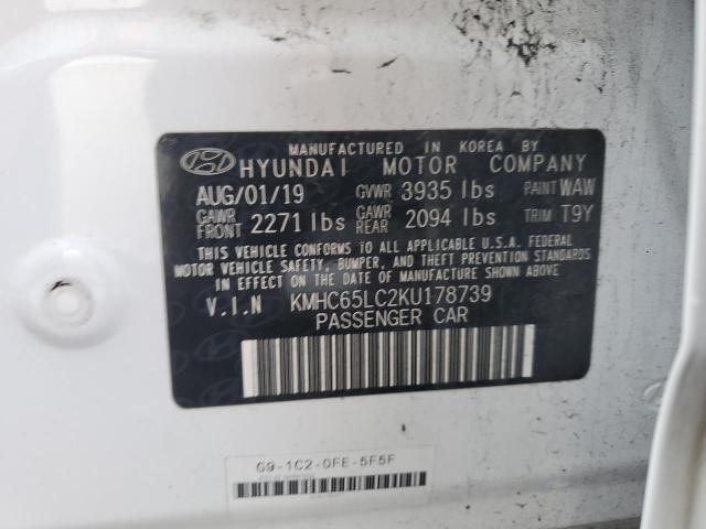 Photo 12 VIN: KMHC65LC2KU178739 - HYUNDAI IONIQ 