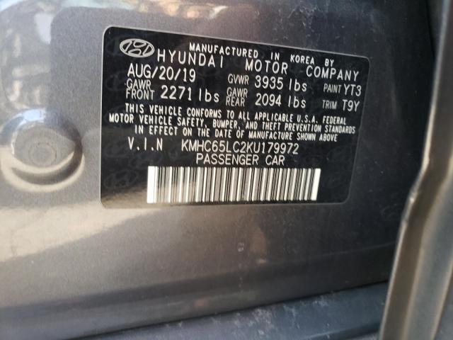 Photo 12 VIN: KMHC65LC2KU179972 - HYUNDAI IONIQ 