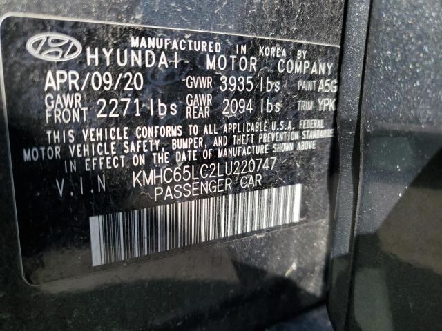 Photo 12 VIN: KMHC65LC2LU220747 - HYUNDAI IONIQ BLUE 