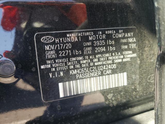 Photo 9 VIN: KMHC65LC2LU242408 - HYUNDAI IONIQ BLUE 