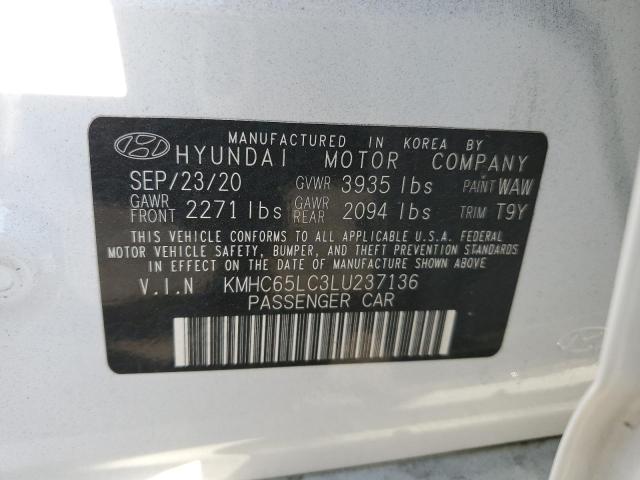 Photo 12 VIN: KMHC65LC3LU237136 - HYUNDAI IONIQ 