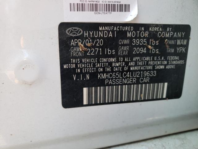 Photo 9 VIN: KMHC65LC4LU219633 - HYUNDAI IONIQ BLUE 