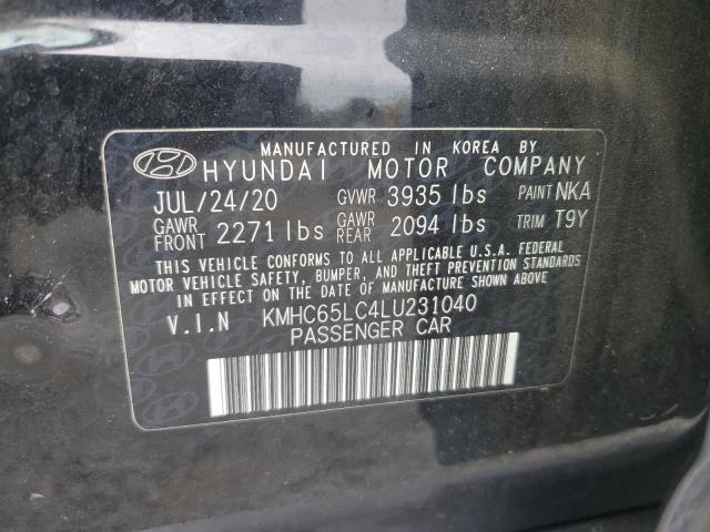 Photo 11 VIN: KMHC65LC4LU231040 - HYUNDAI IONIQ BLUE 