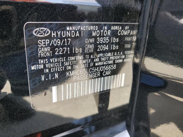 Photo 11 VIN: KMHC65LC5HU056658 - HYUNDAI IONIQ BLUE 