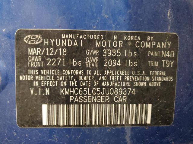 Photo 12 VIN: KMHC65LC5JU089374 - HYUNDAI IONIQ 