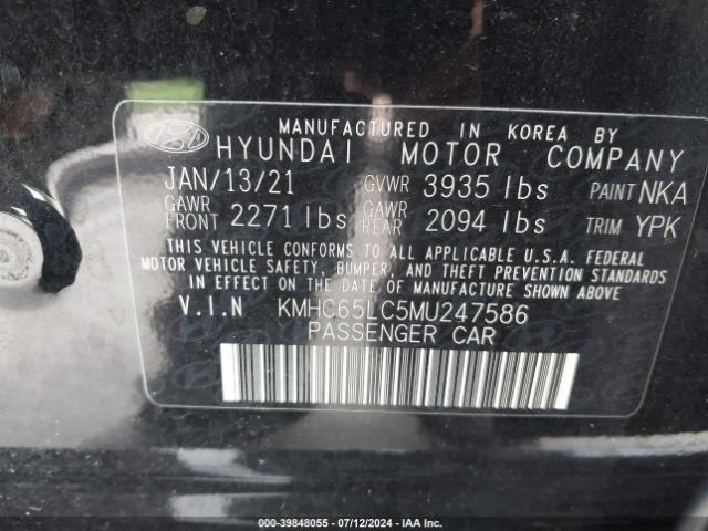 Photo 8 VIN: KMHC65LC5MU247586 - HYUNDAI IONIQ 