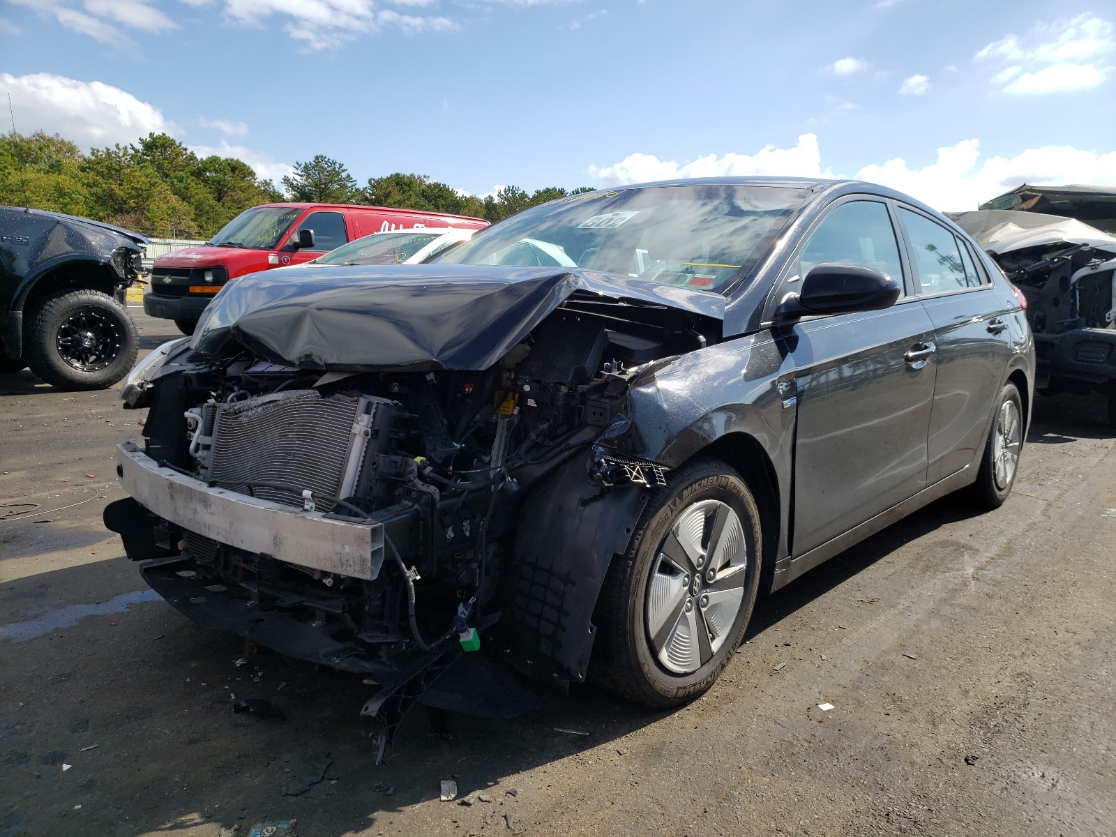 Photo 1 VIN: KMHC65LC6HU036886 - HYUNDAI IONIQ BLUE 