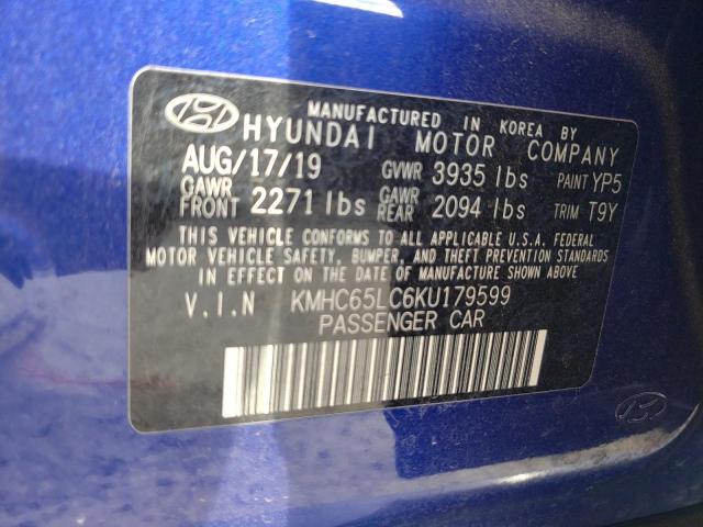 Photo 12 VIN: KMHC65LC6KU179599 - HYUNDAI IONIQ 