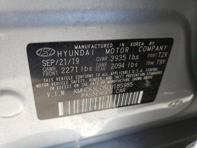 Photo 9 VIN: KMHC65LC6LU185985 - HYUNDAI IONIQ 