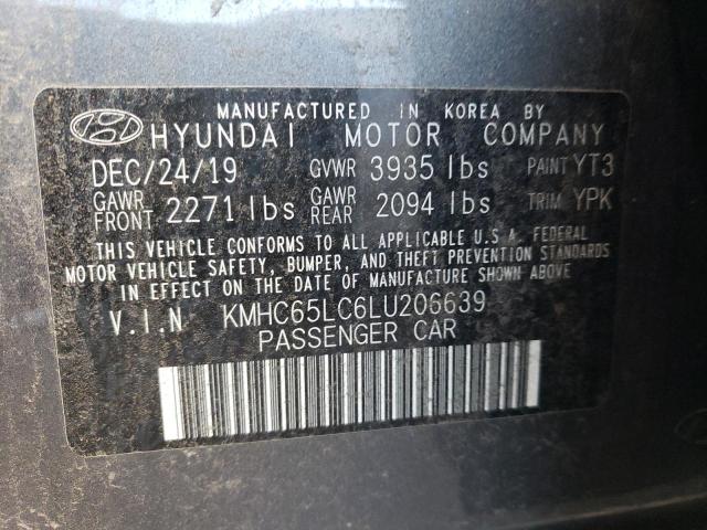 Photo 12 VIN: KMHC65LC6LU206639 - HYUNDAI IONIQ 