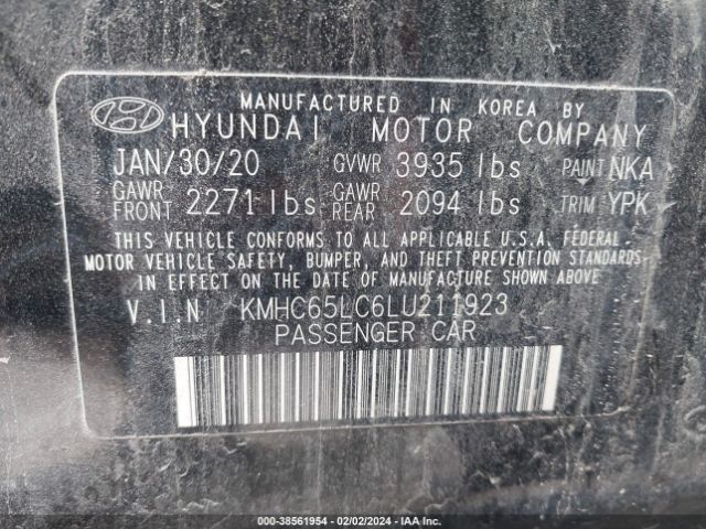 Photo 8 VIN: KMHC65LC6LU211923 - HYUNDAI IONIQ HYBRID 