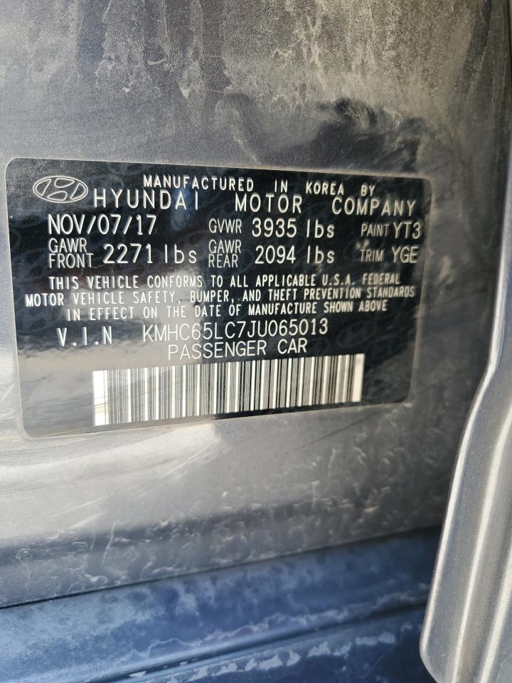 Photo 12 VIN: KMHC65LC7JU065013 - HYUNDAI IONIQ 