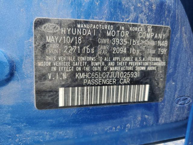 Photo 11 VIN: KMHC65LC7JU102593 - HYUNDAI IONIQ 