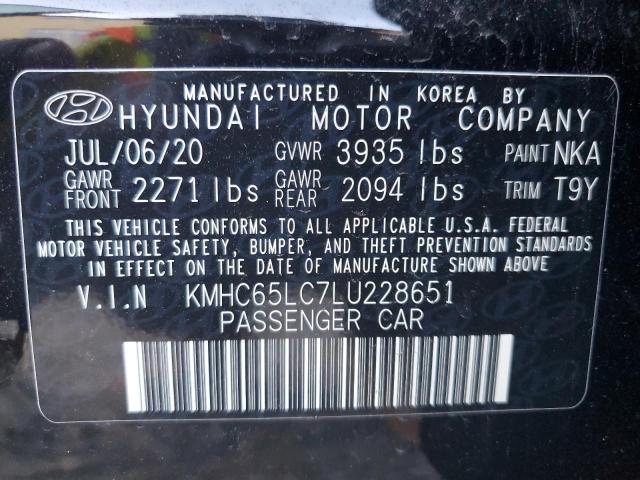 Photo 11 VIN: KMHC65LC7LU228651 - HYUNDAI IONIQ 