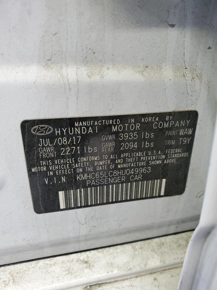 Photo 11 VIN: KMHC65LC8HU049963 - HYUNDAI IONIQ 