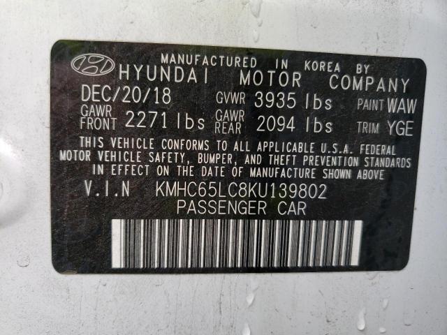 Photo 11 VIN: KMHC65LC8KU139802 - HYUNDAI IONIQ 