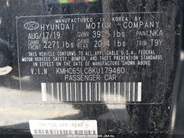 Photo 8 VIN: KMHC65LC8KU179460 - HYUNDAI IONIQ HYBRID 