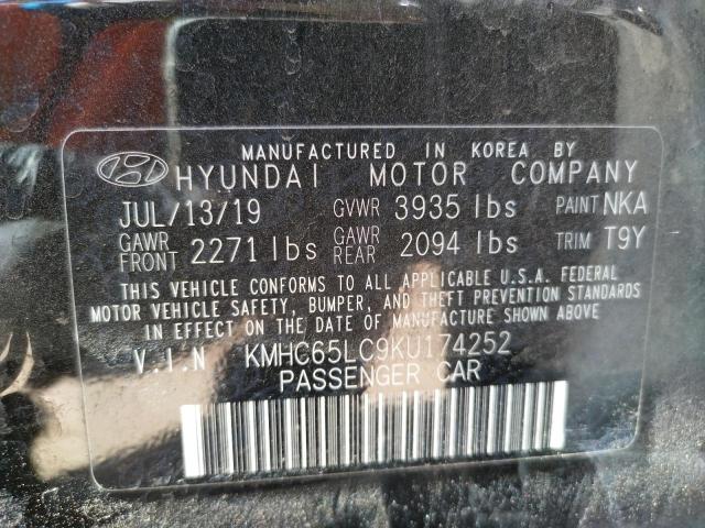 Photo 9 VIN: KMHC65LC9KU174252 - HYUNDAI IONIQ BLUE 