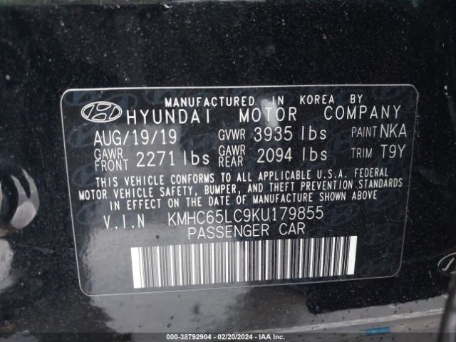 Photo 8 VIN: KMHC65LC9KU179855 - HYUNDAI IONIQ HYBRID 