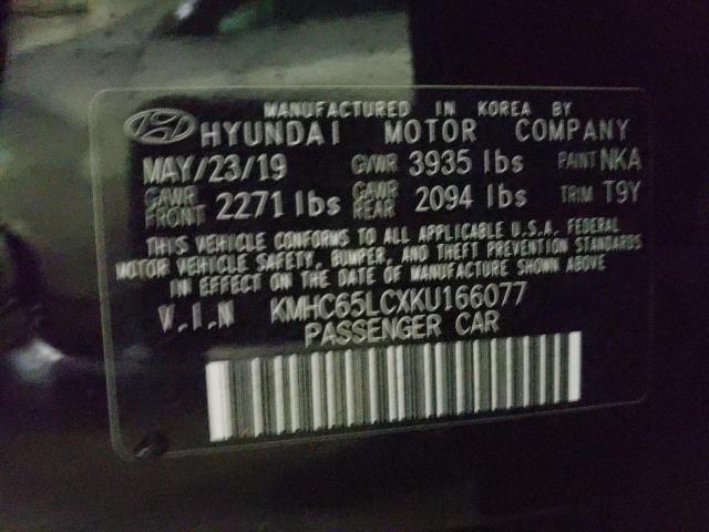 Photo 12 VIN: KMHC65LCXKU166077 - HYUNDAI IONIQ BLUE 