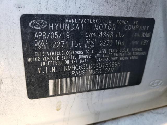 Photo 9 VIN: KMHC65LD0KU159695 - HYUNDAI IONIQ 