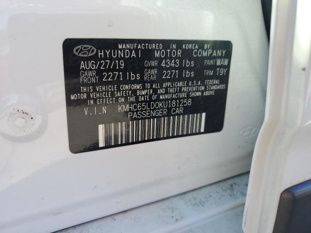 Photo 12 VIN: KMHC65LD0KU181258 - HYUNDAI IONIQ 