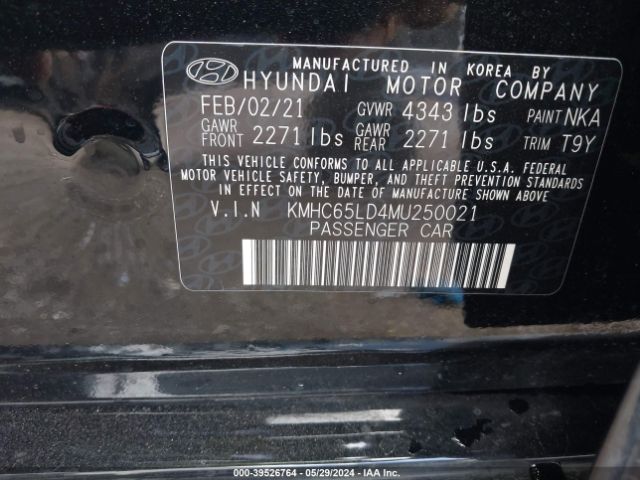 Photo 8 VIN: KMHC65LD4MU250021 - HYUNDAI IONIQ 