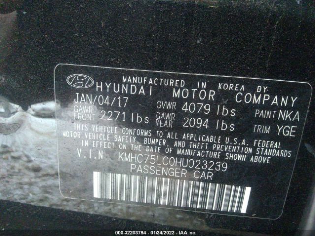 Photo 8 VIN: KMHC75LC0HU023239 - HYUNDAI IONIQ HYBRID 