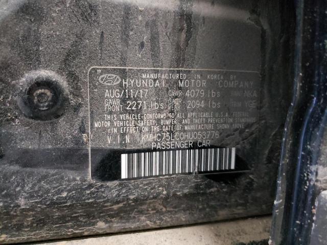 Photo 11 VIN: KMHC75LC0HU053776 - HYUNDAI IONIQ SEL 