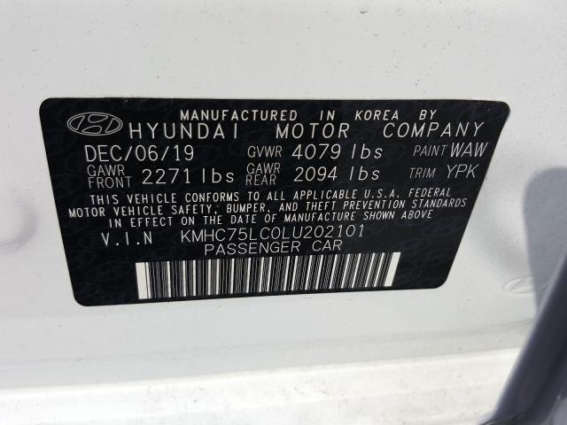 Photo 9 VIN: KMHC75LC0LU202101 - HYUNDAI IONIQ SE 