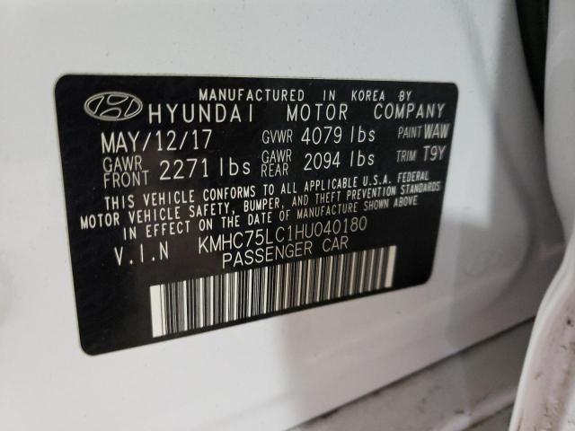 Photo 9 VIN: KMHC75LC1HU040180 - HYUNDAI IONIQ SEL 