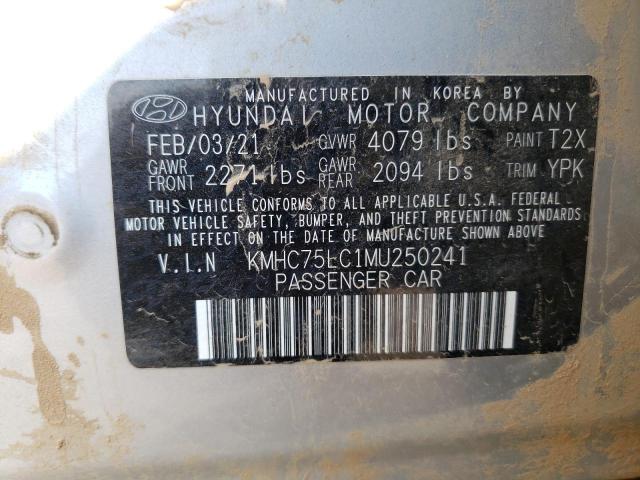 Photo 11 VIN: KMHC75LC1MU250241 - HYUNDAI IONIQ 