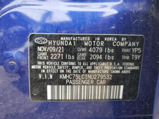 Photo 12 VIN: KMHC75LC1NU279532 - HYUNDAI IONIQ 