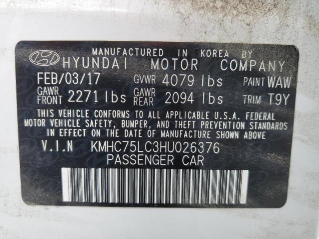 Photo 11 VIN: KMHC75LC3HU026376 - HYUNDAI IONIQ 