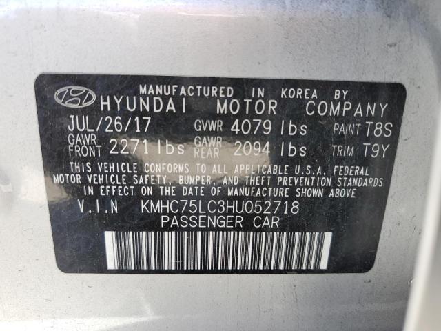 Photo 12 VIN: KMHC75LC3HU052718 - HYUNDAI IONIQ 