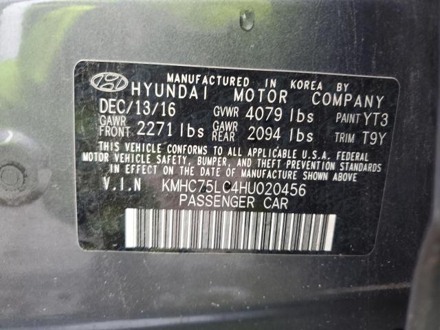 Photo 11 VIN: KMHC75LC4HU020456 - HYUNDAI IONIQ SEL 