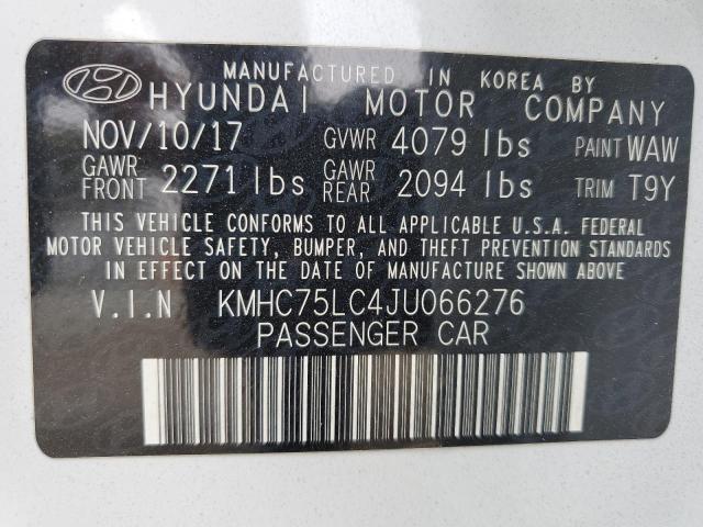 Photo 12 VIN: KMHC75LC4JU066276 - HYUNDAI IONIQ 