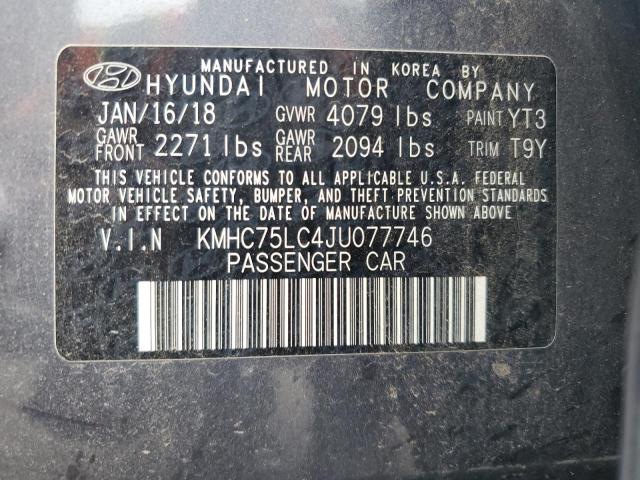 Photo 12 VIN: KMHC75LC4JU077746 - HYUNDAI IONIQ 