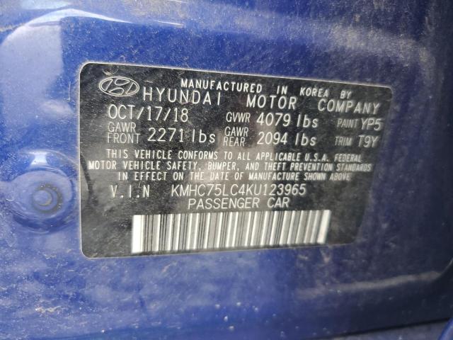 Photo 11 VIN: KMHC75LC4KU123965 - HYUNDAI IONIQ 