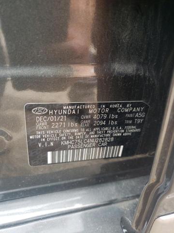 Photo 11 VIN: KMHC75LC4NU282828 - HYUNDAI IONIQ SE 