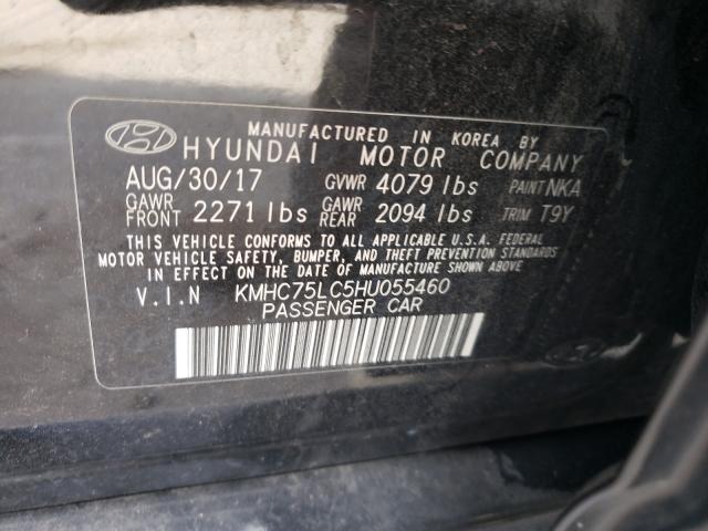 Photo 9 VIN: KMHC75LC5HU055460 - HYUNDAI IONIQ SEL 