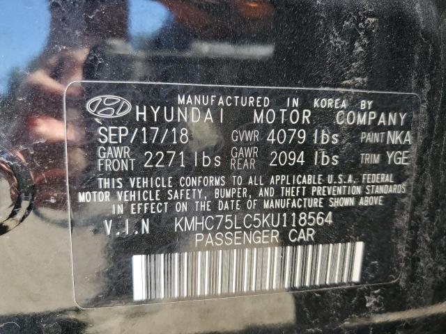 Photo 11 VIN: KMHC75LC5KU118564 - HYUNDAI IONIQ SEL 