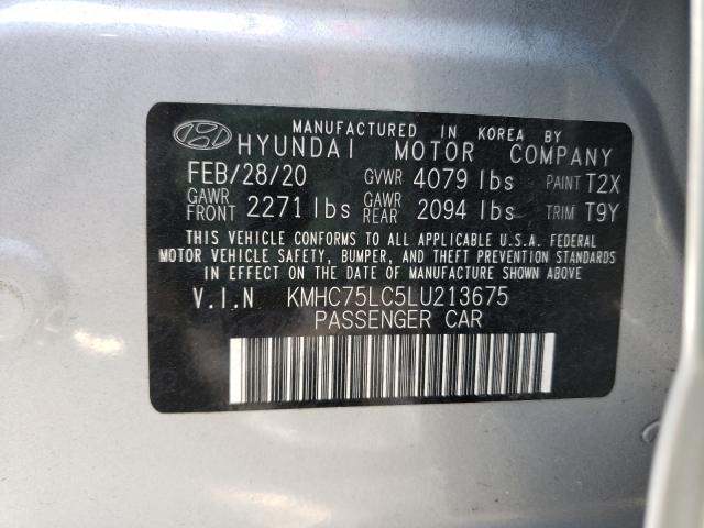 Photo 9 VIN: KMHC75LC5LU213675 - HYUNDAI IONIQ SE 