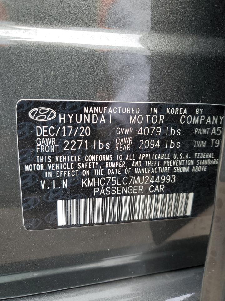 Photo 11 VIN: KMHC75LC7MU244993 - HYUNDAI IONIQ 